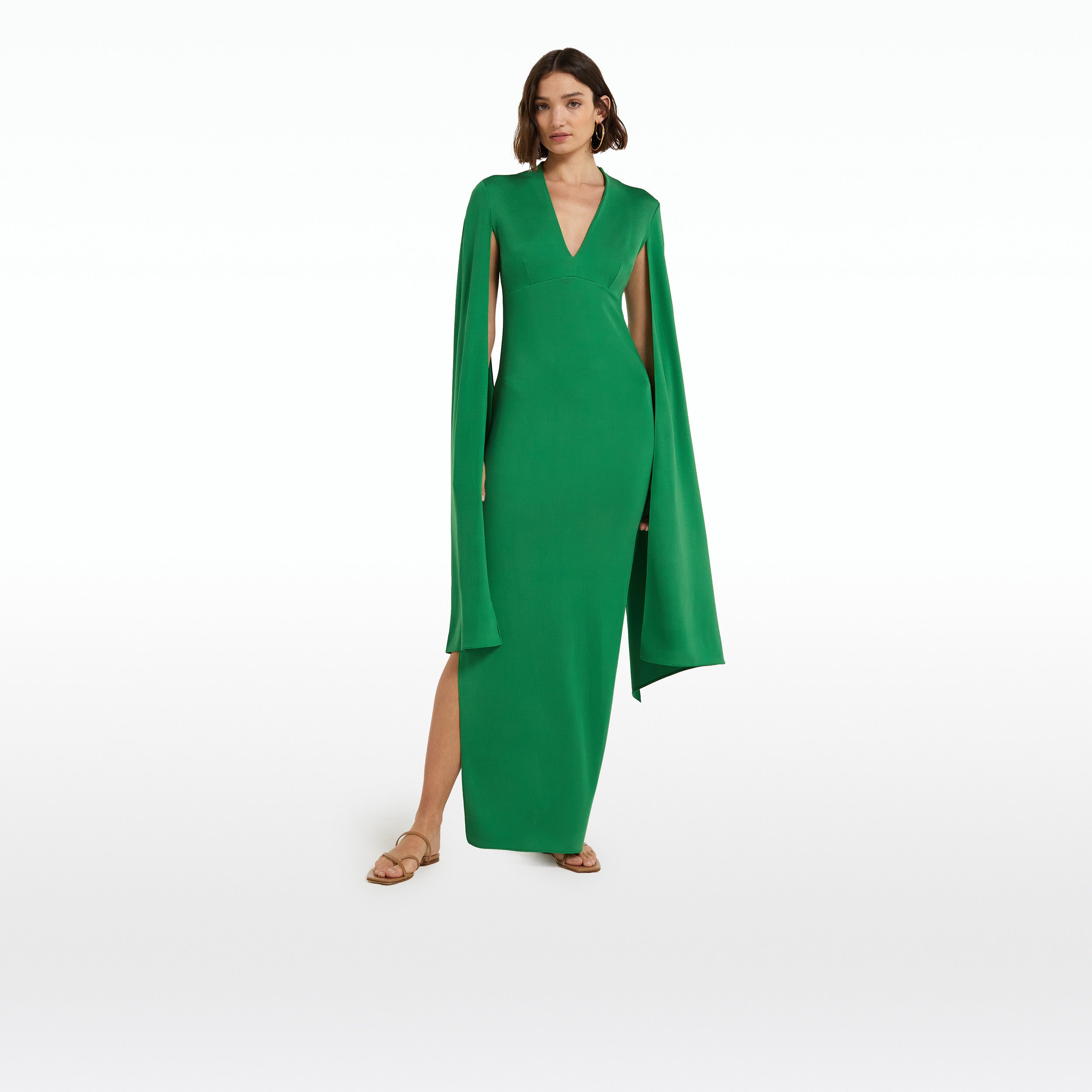 Tomesha Jewel Green Long Dress