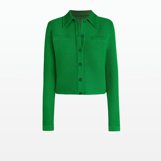 Artemis Emerald Crochet Jacket