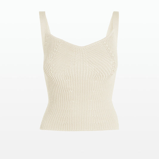 Amal Ivory Crochet Top