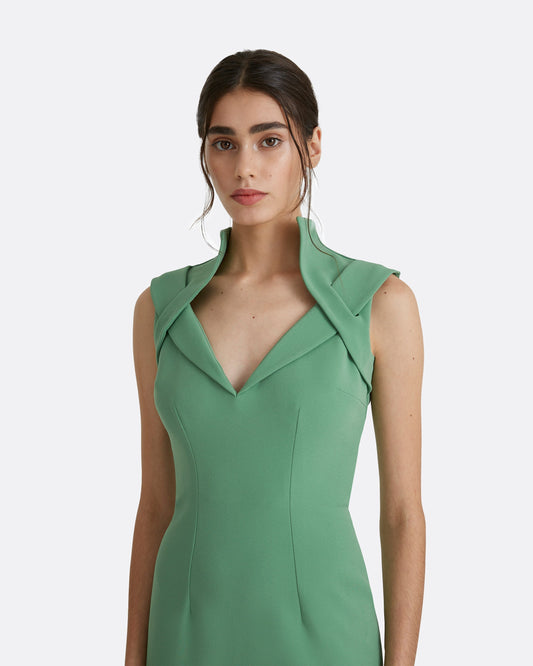 Loide Fern Green Midi Dress
