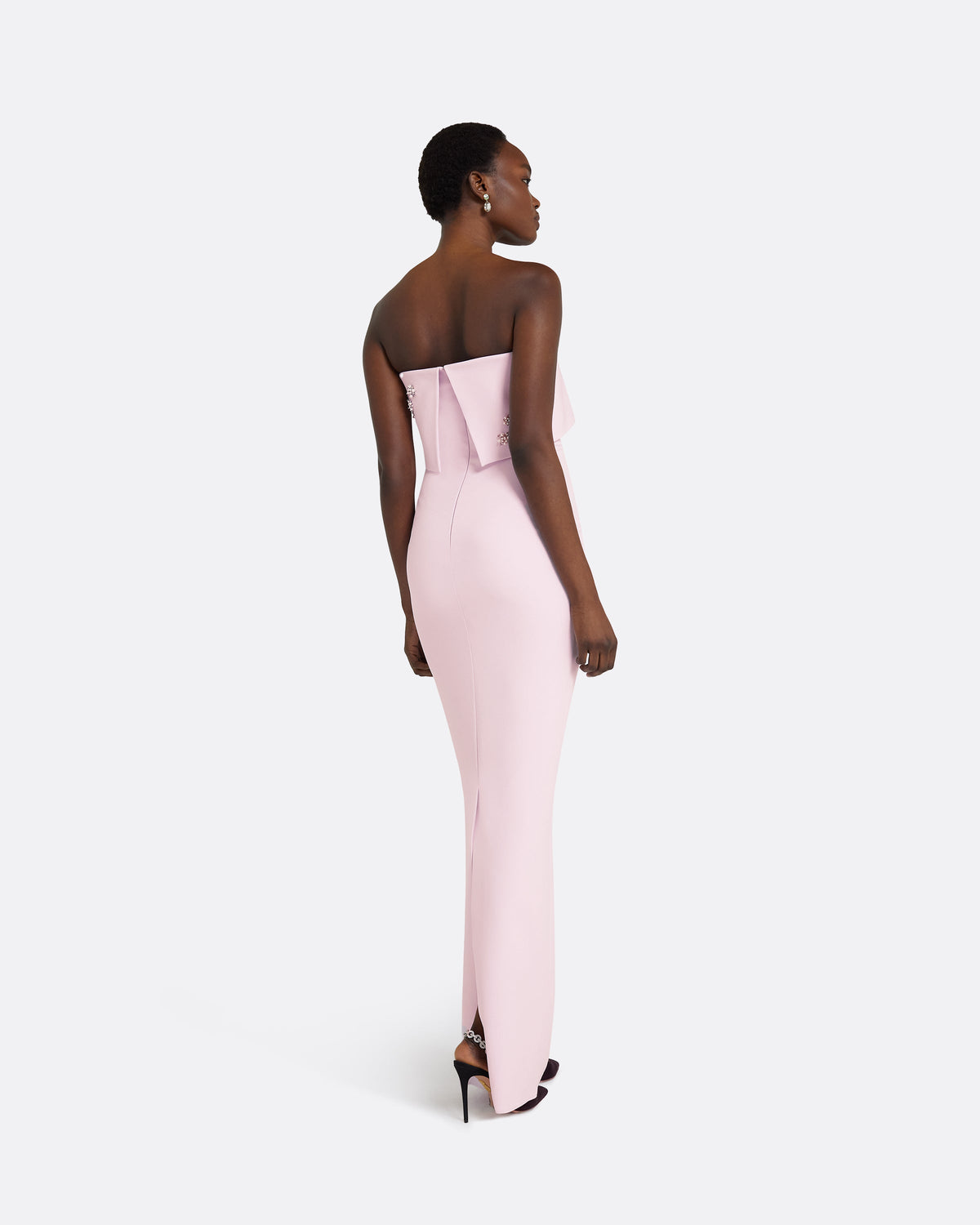 Agyness Lilac Snow Long Dress