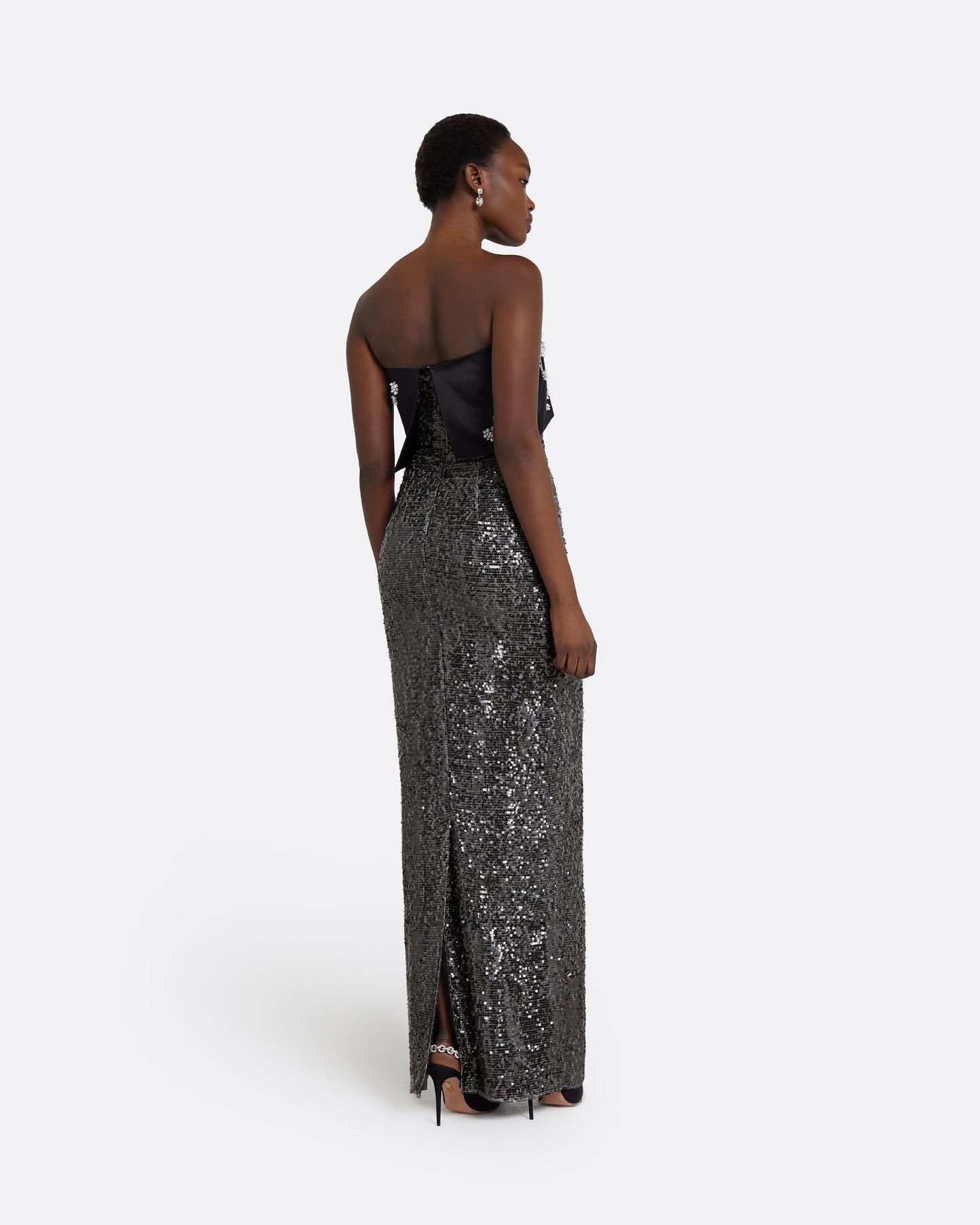 Agyness Smoke Long Dress