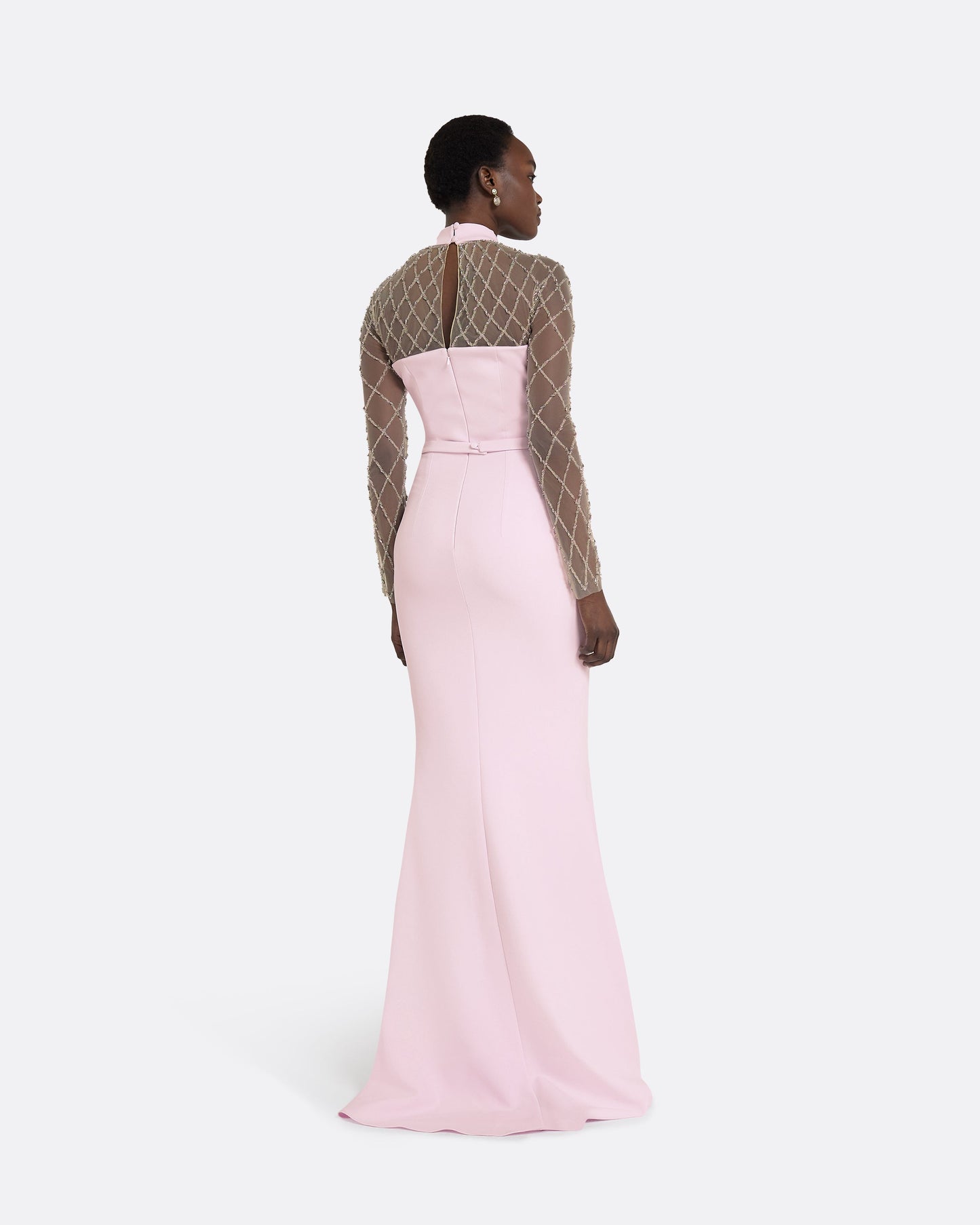 Clarence Lilac Snow Long Dress