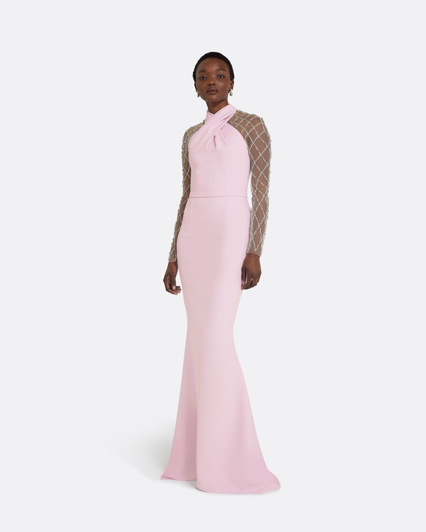 Clarence Lilac Snow Long Dress