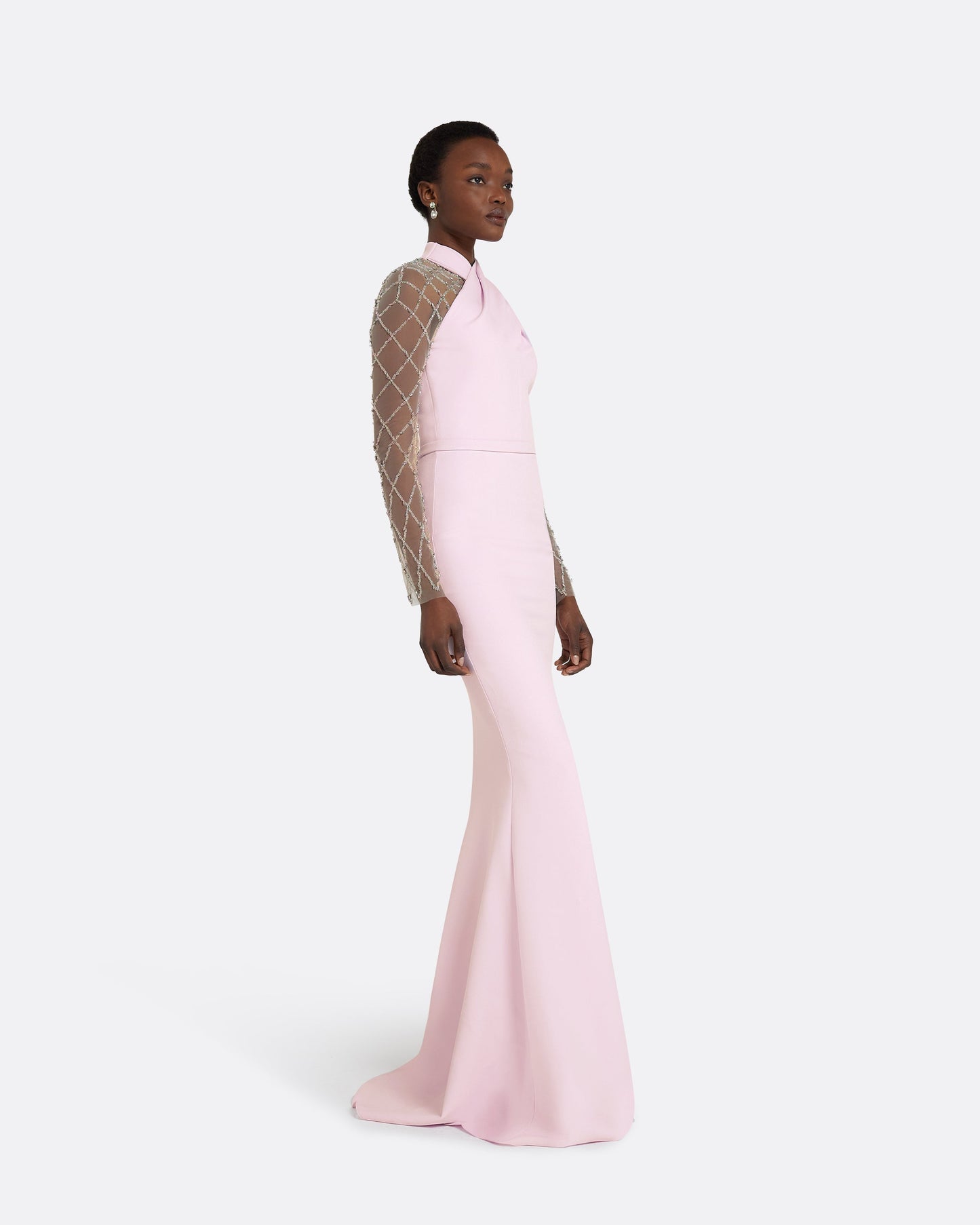Clarence Lilac Snow Long Dress