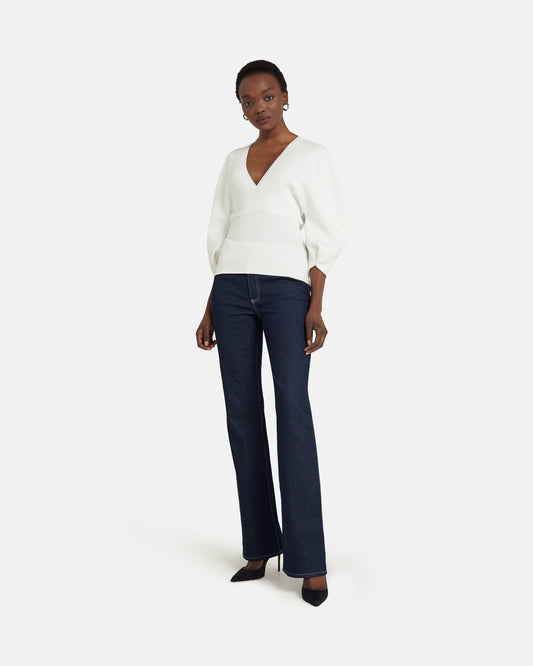 Kamali Ivory Knit Top