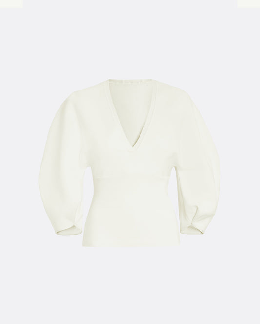 Kamali Ivory Knit Top