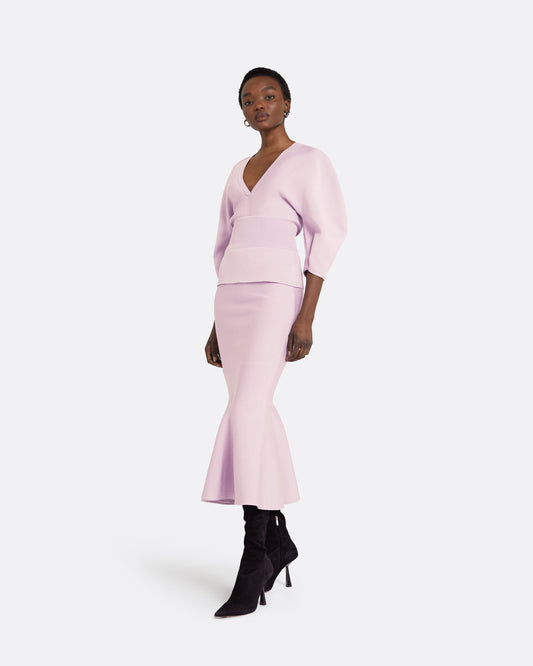 Kamali Lilac Snow Knit Top