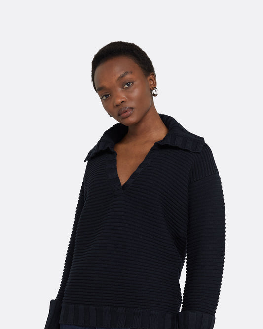 Kratos Navy Knit Top
