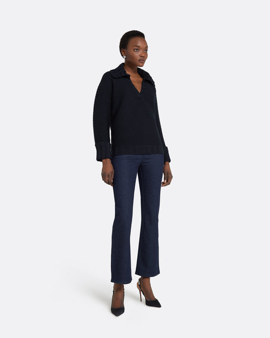 Kratos Navy Knit Top