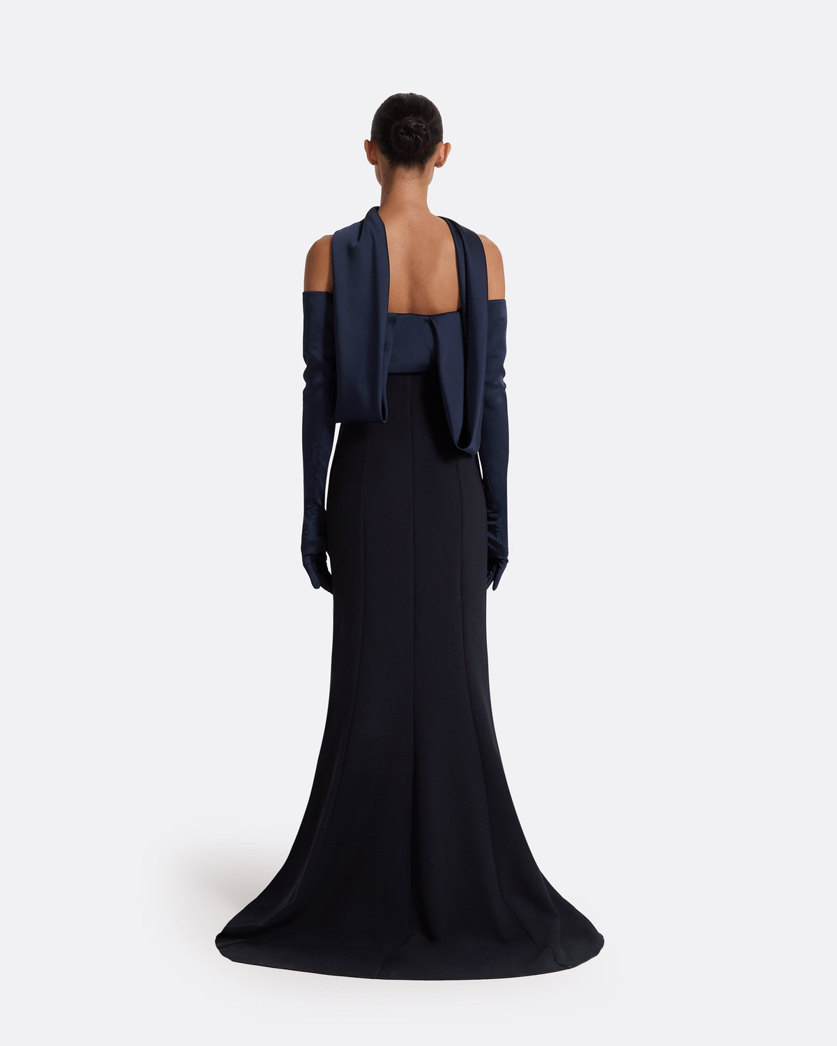 Roshana Midnight Navy Long Dress