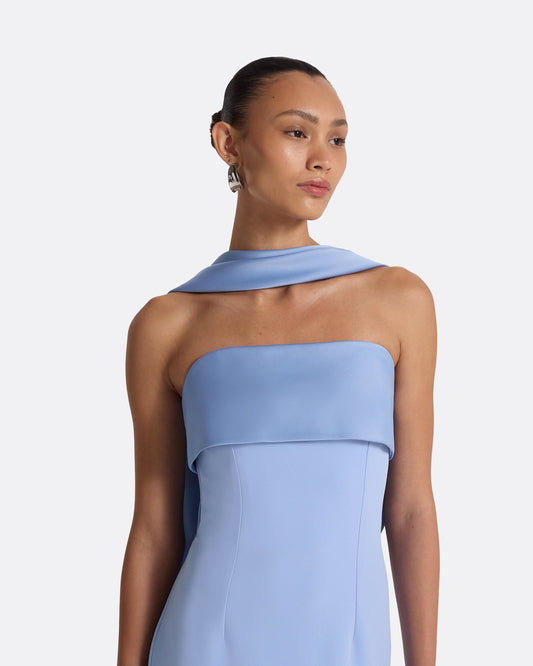Roshana Carolina Blue Long Dress
