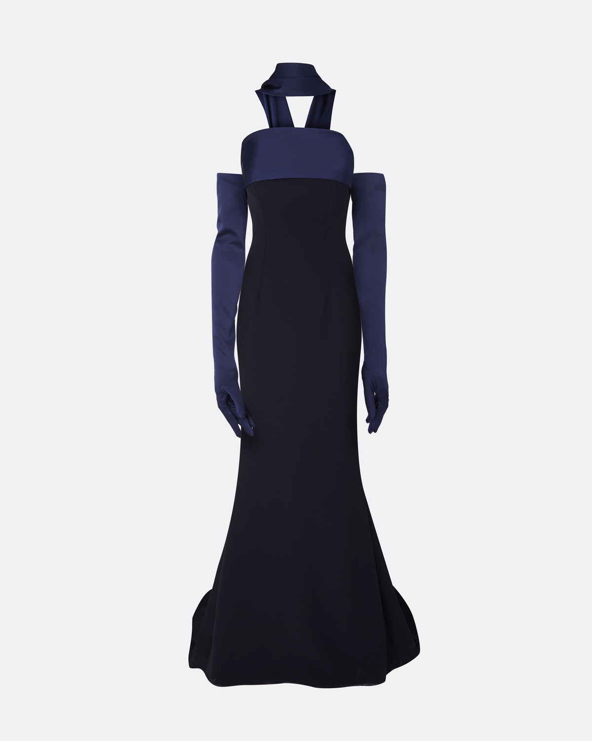 Roshana Midnight Navy Long Dress