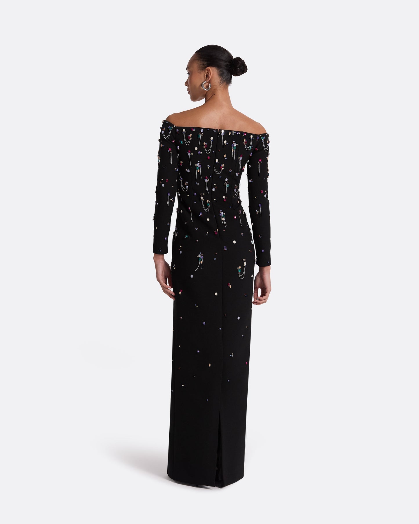 Gioia Black Long Dress