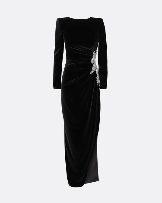 Nonna Black Long Dress