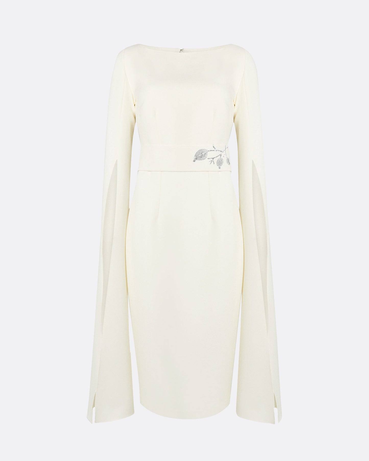 Octavia Flower Bud Embroidered Midi Dress