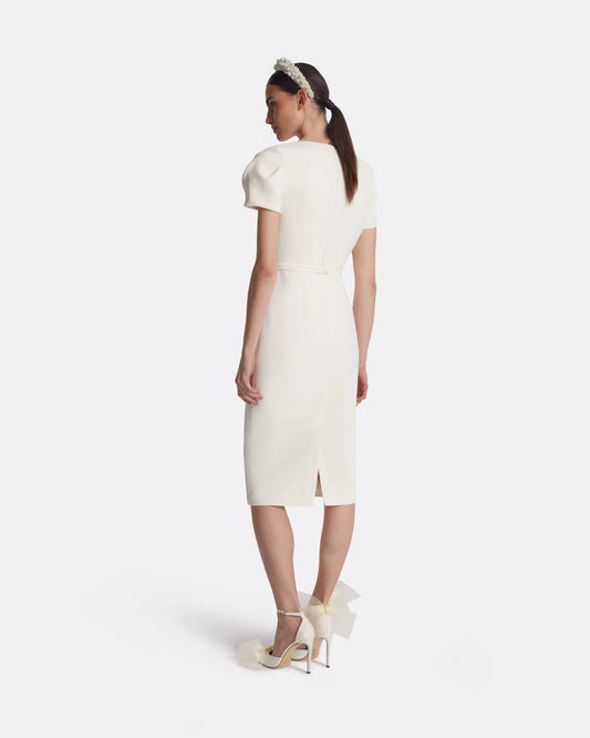 Callina Ivory Midi Dress