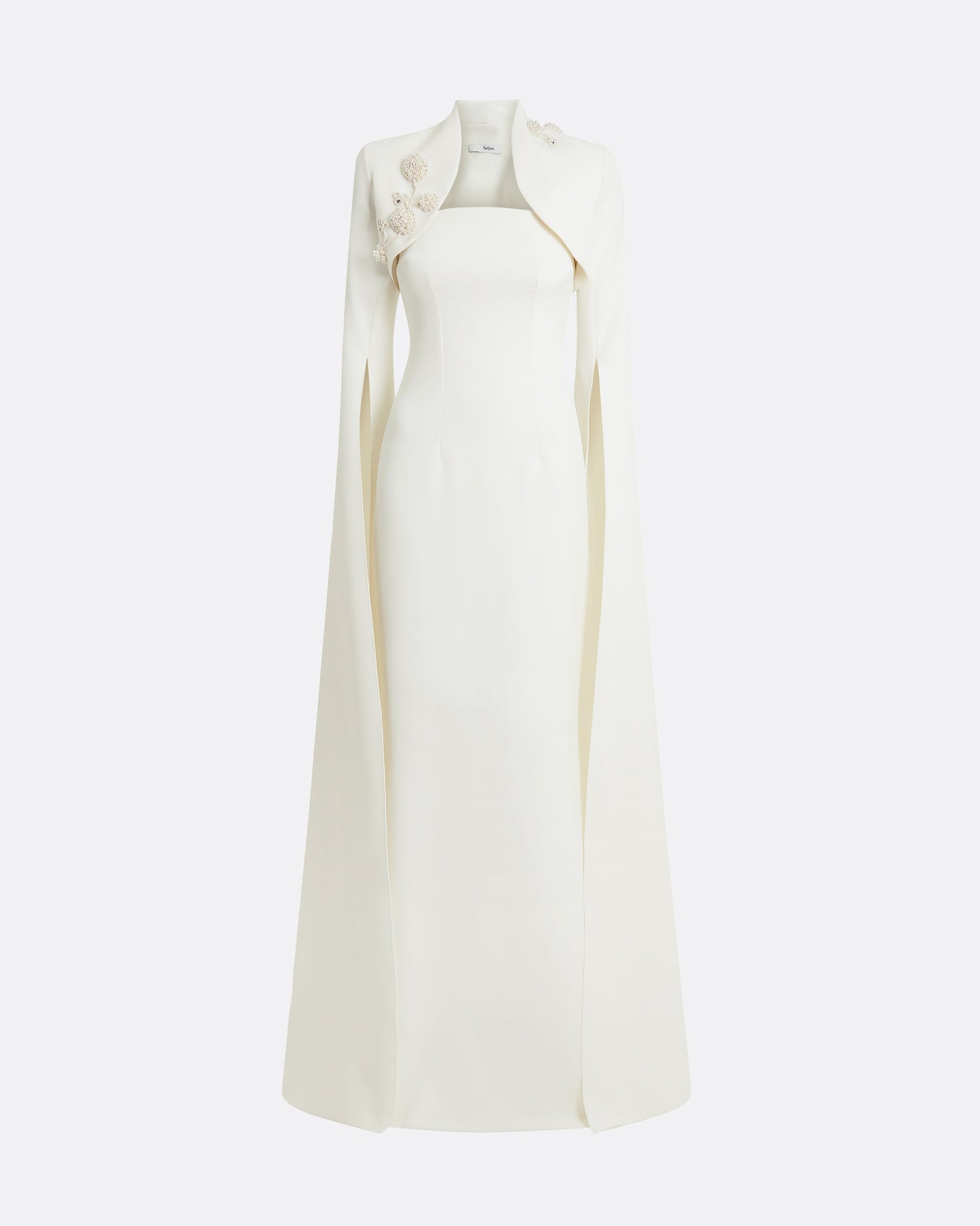 Amari Ivory Harness & Soshin Dress With Carnation Embroidery