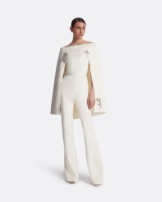 Manorel Ivory Harness & Myrine Jumpsuit