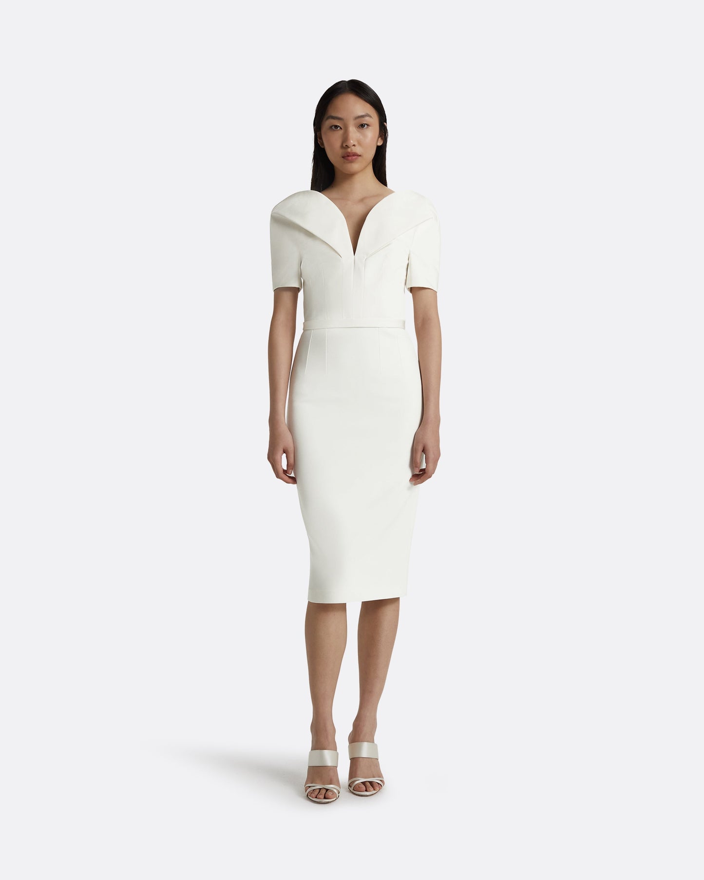 Kara Ivory Midi Dress
