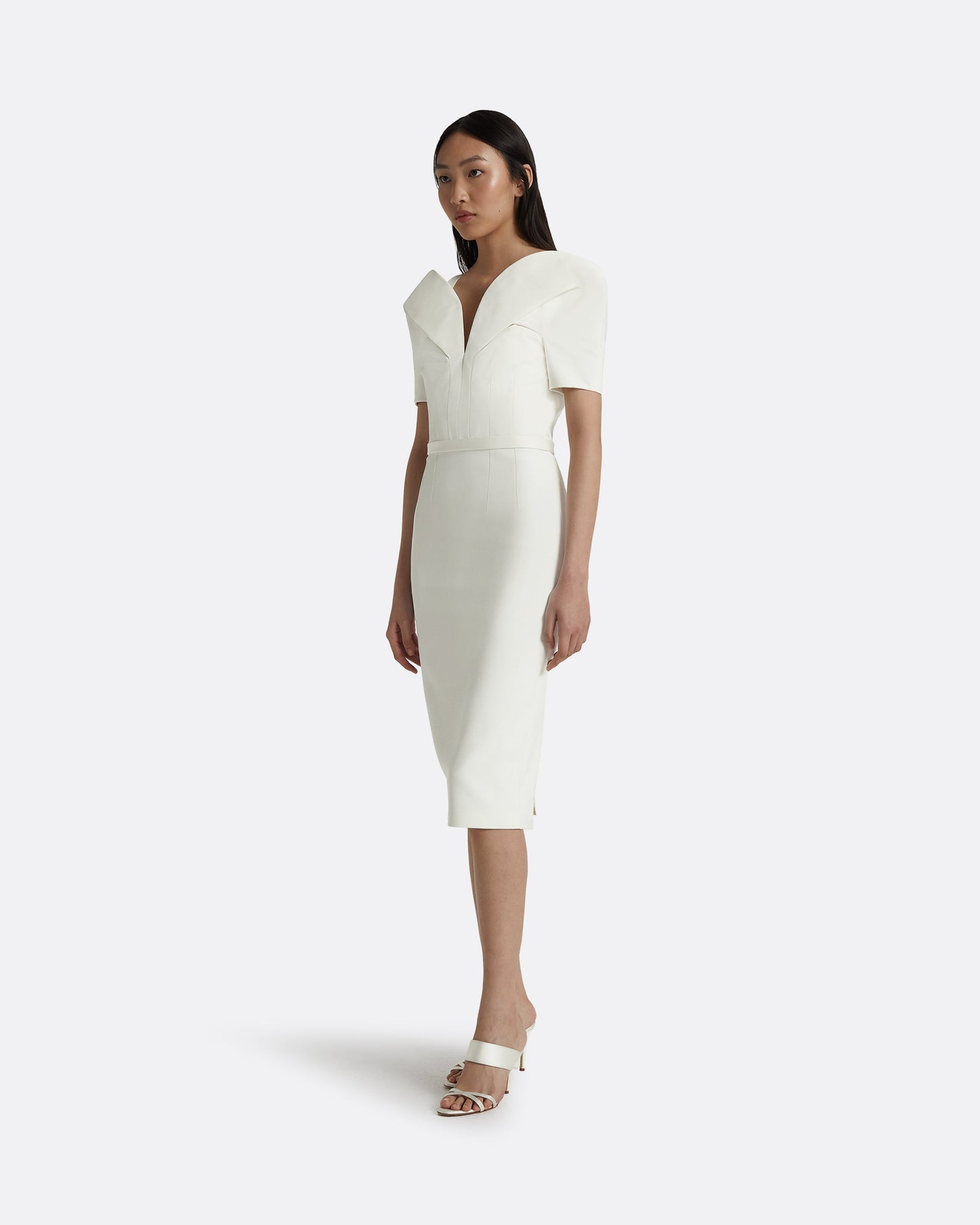 Kara Ivory Midi Dress