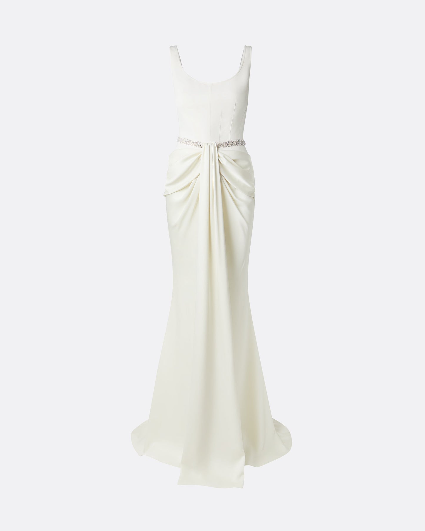 Marlena Ivory Embroidered Long Dress