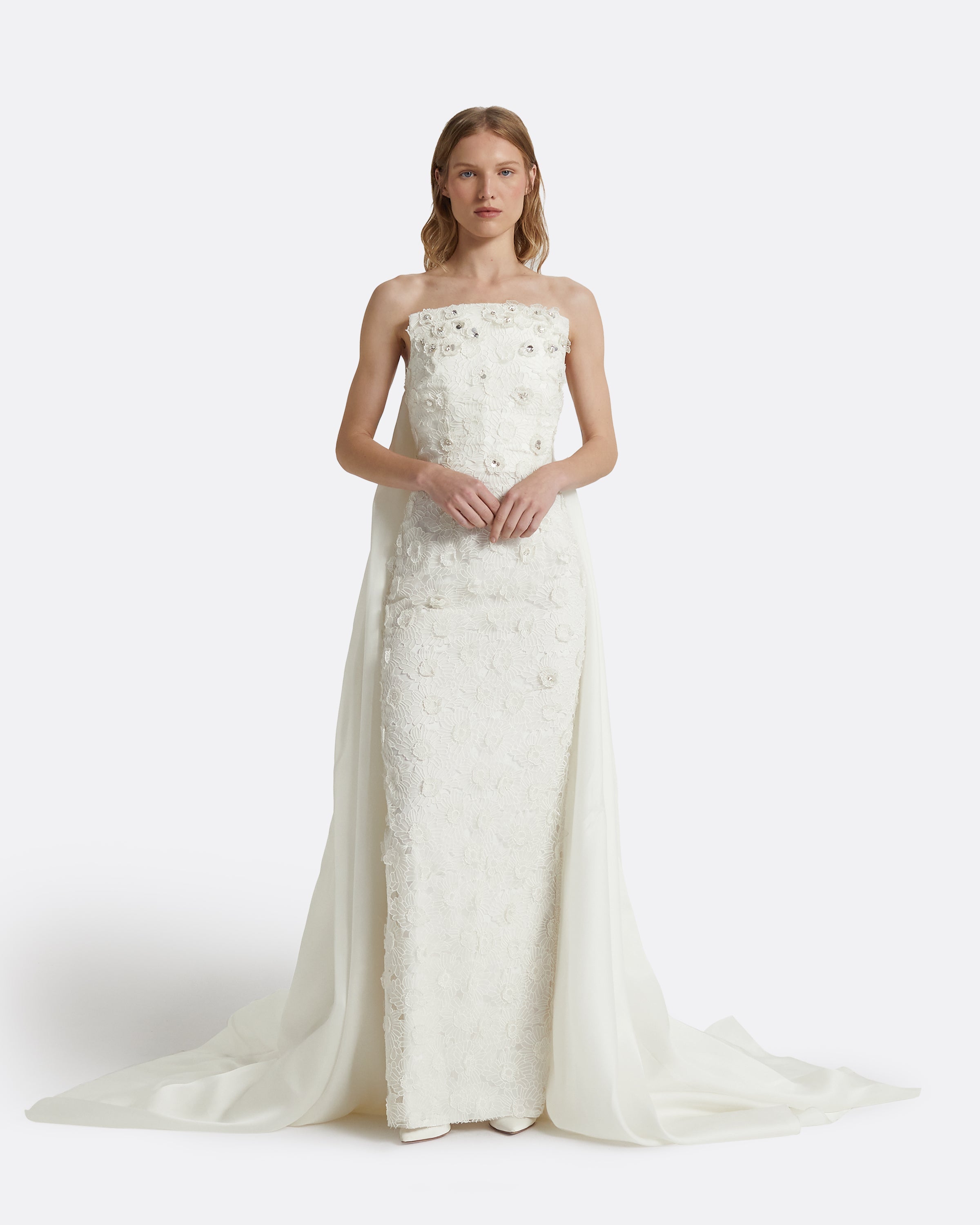 Olena Ivory Long Dress