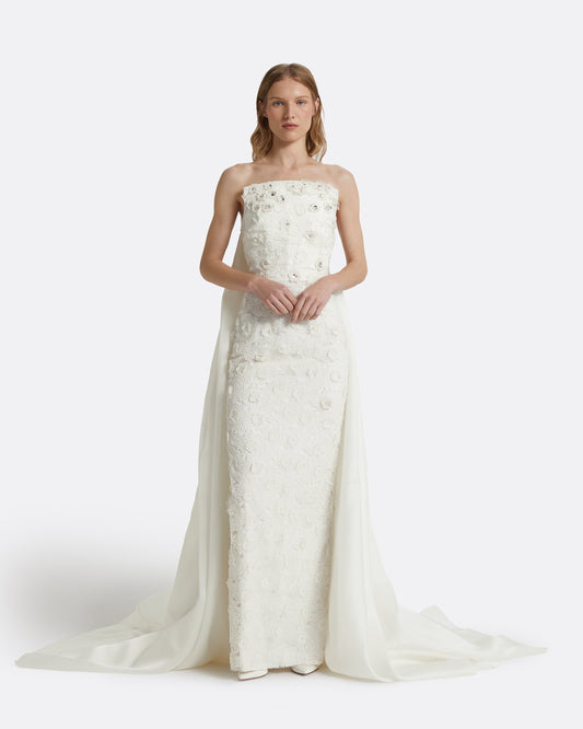Olena Ivory Long Dress