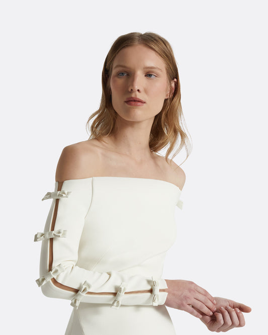 Morag Ivory Long Dress