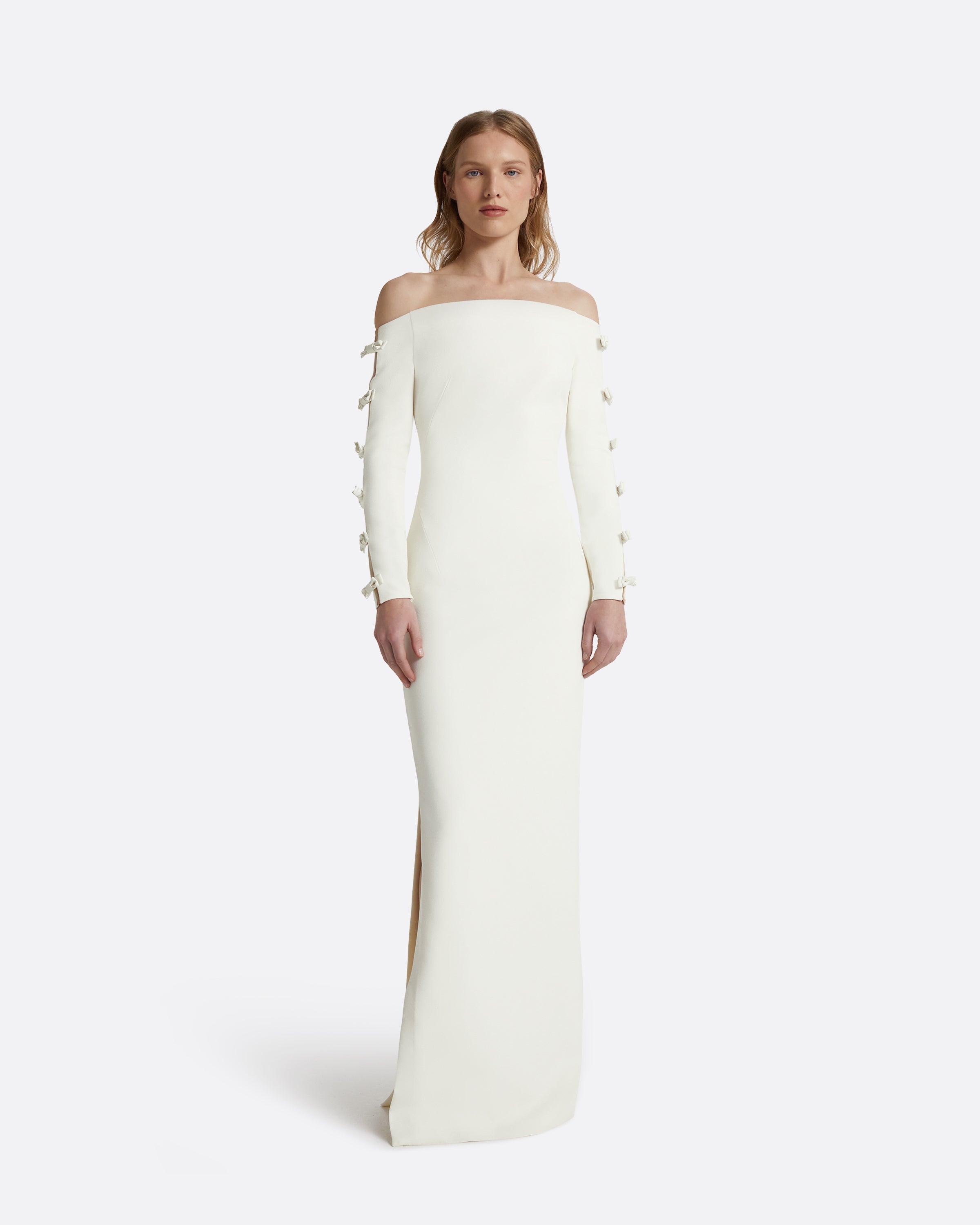 Morag Ivory Long Dress