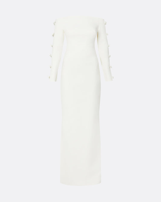 Morag Ivory Long Dress