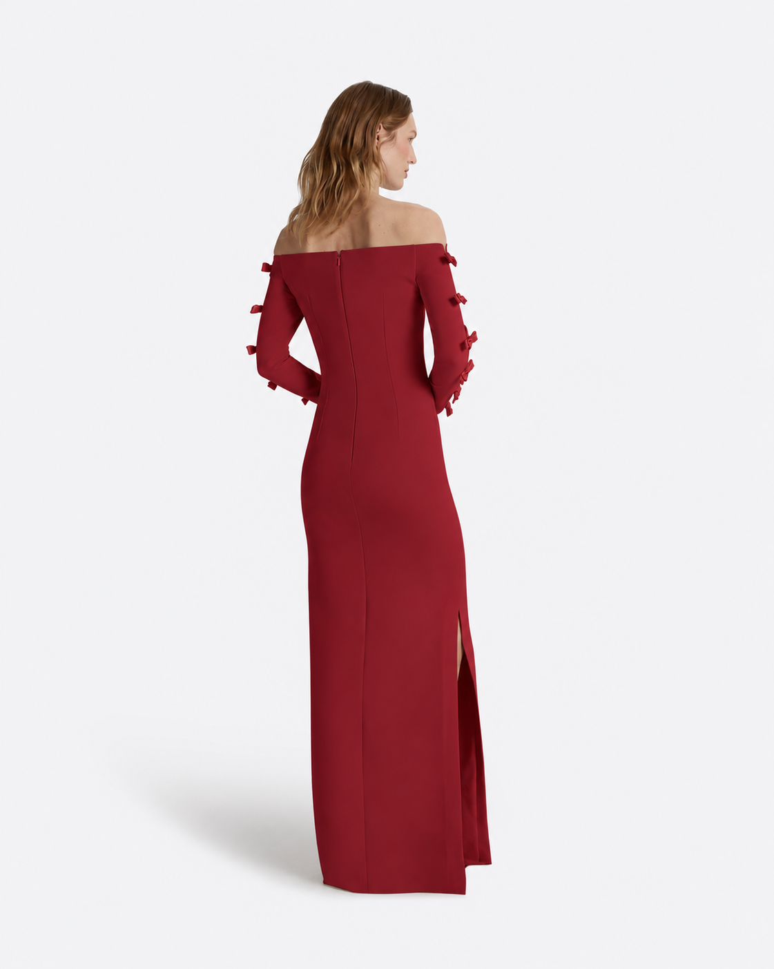 Morag Long Dress in Rhubarb