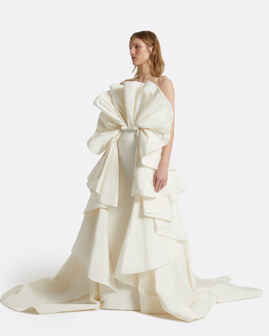Elsie Ivory Long Dress