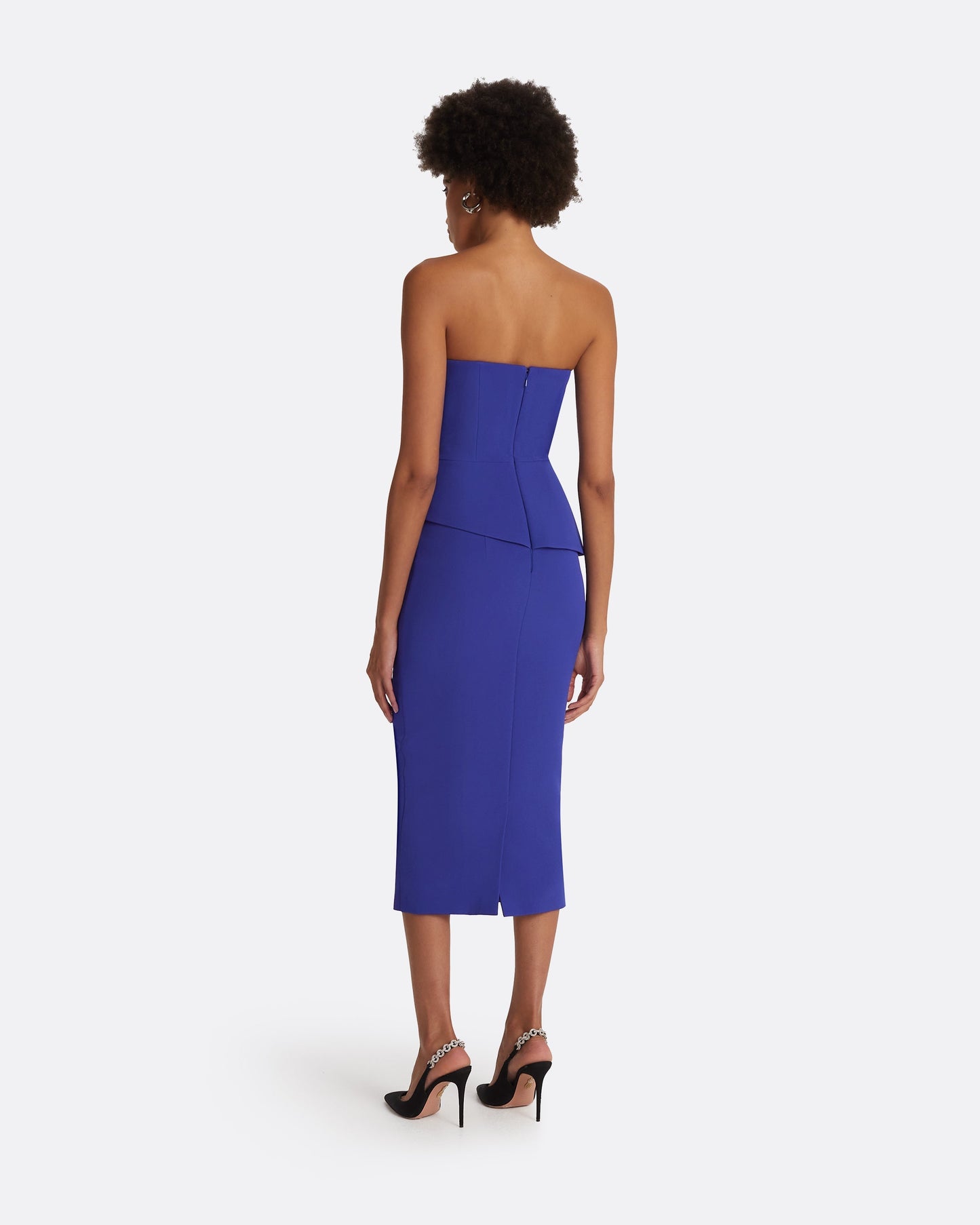 Delani Azure Blue Midi Dress
