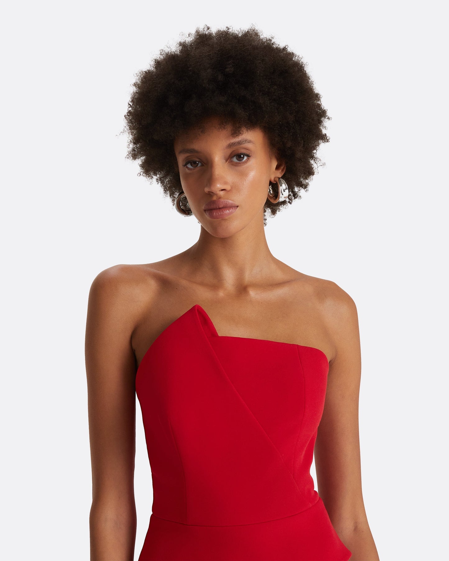 Delani Crimson Midi Dress