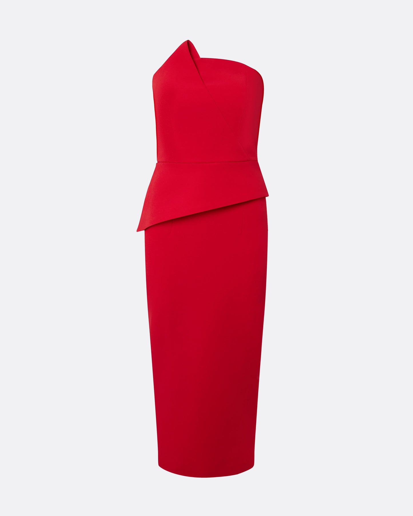 Delani Crimson Midi Dress