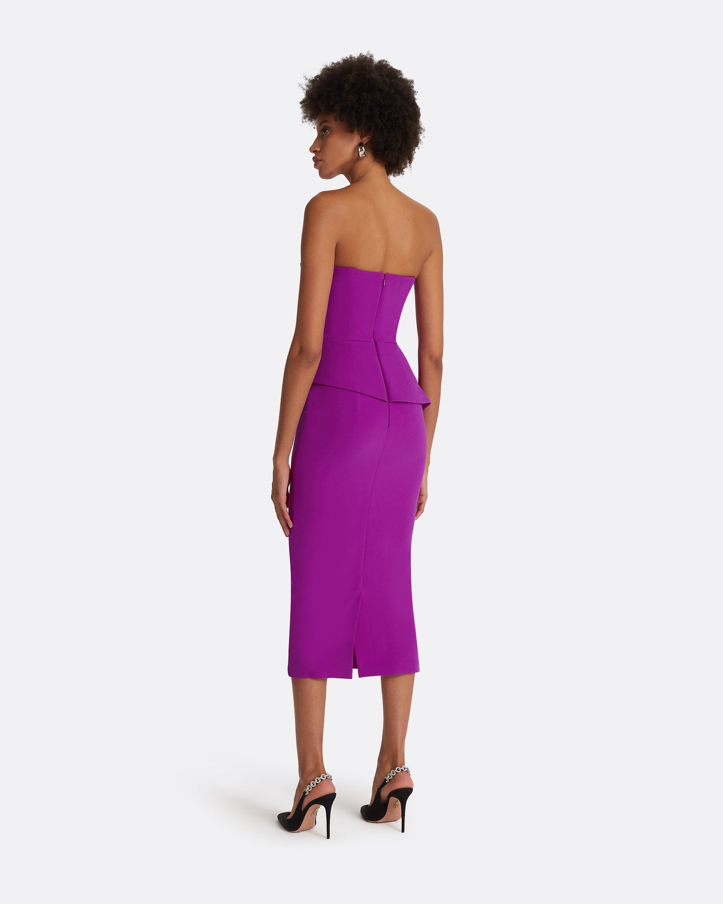Delani Magenta Midi Dress