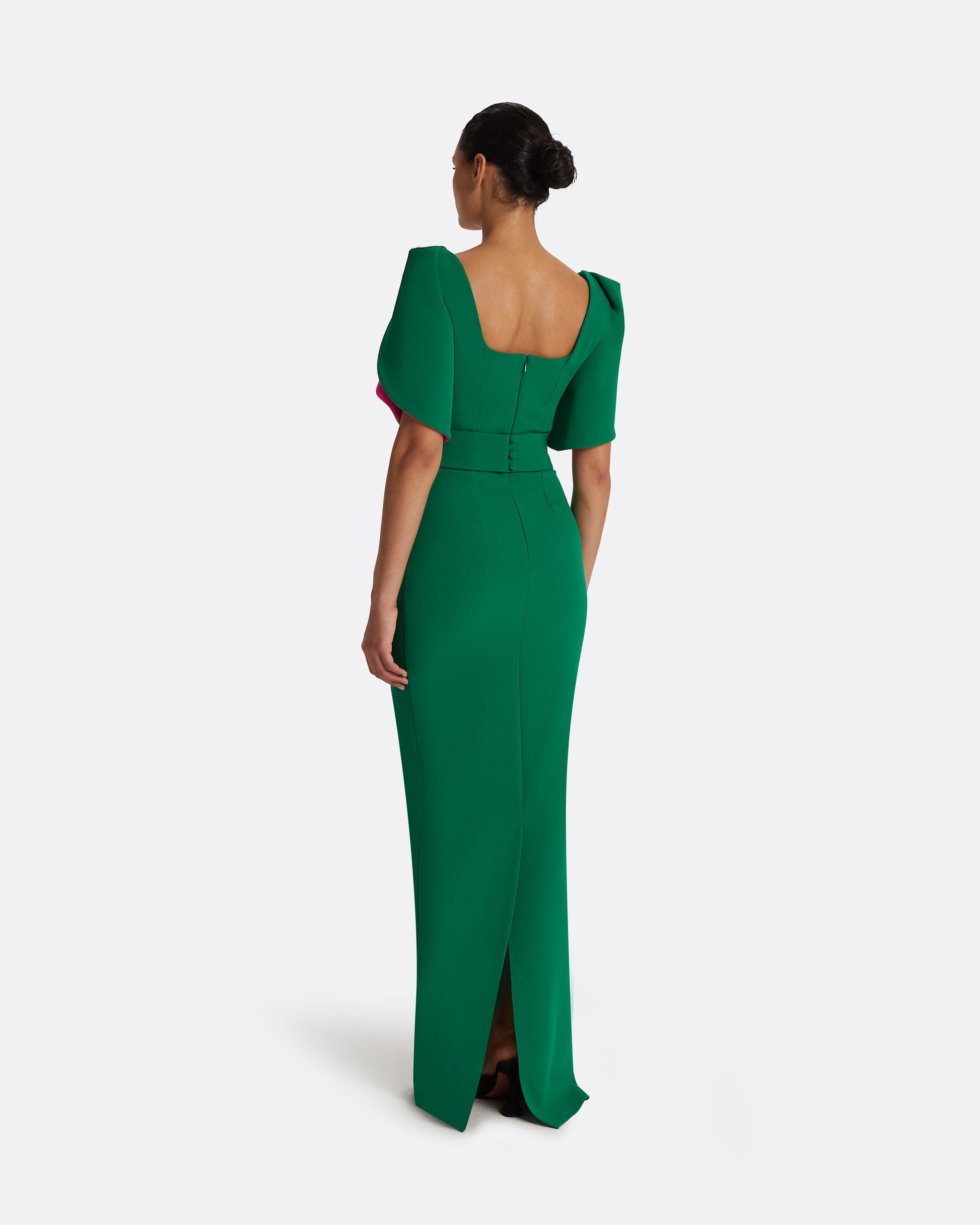 Dara Jewel Green Long Dress FR46 - US14