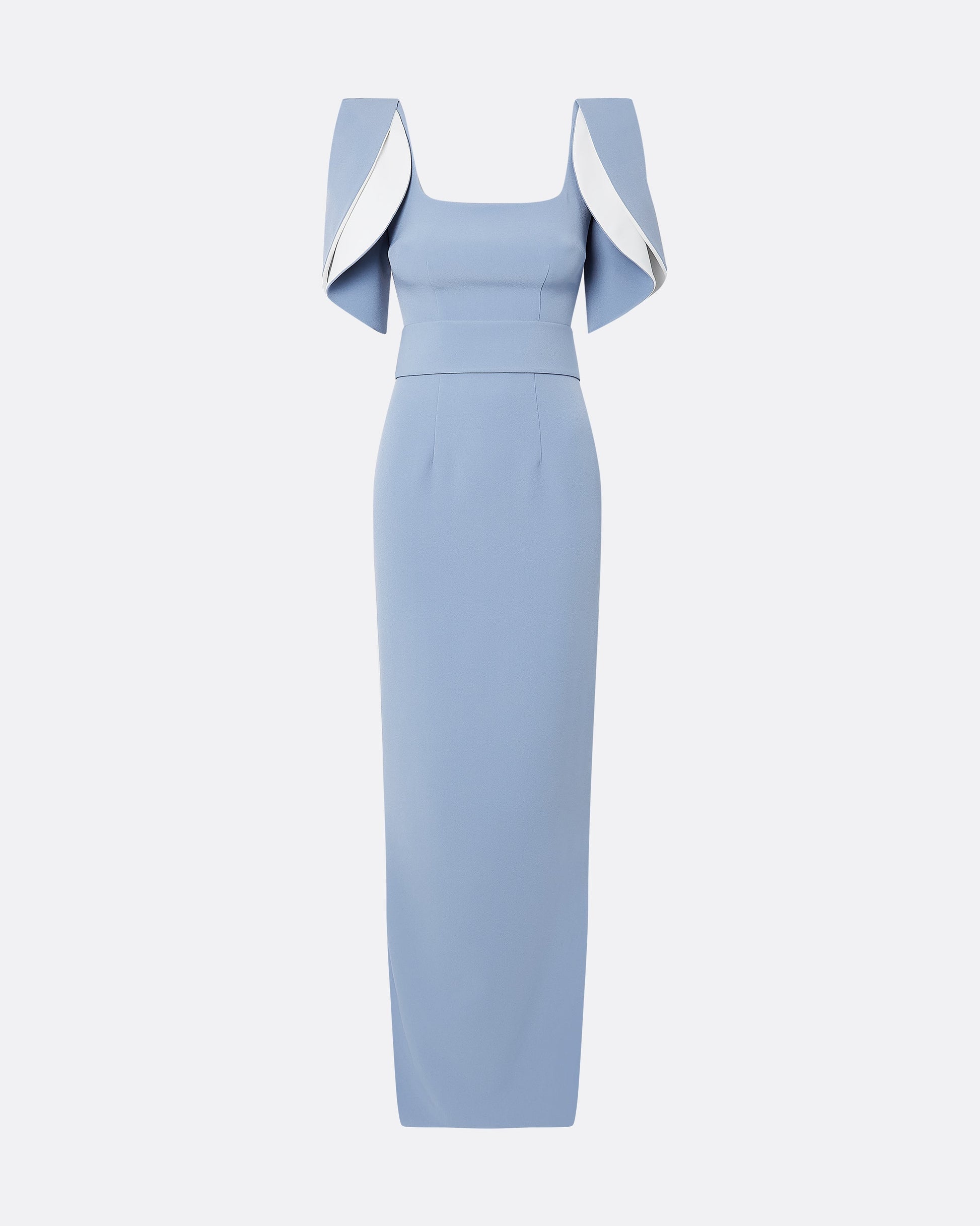 Safiyaa - Dara Blue Ash Long Dress FR40 - US8