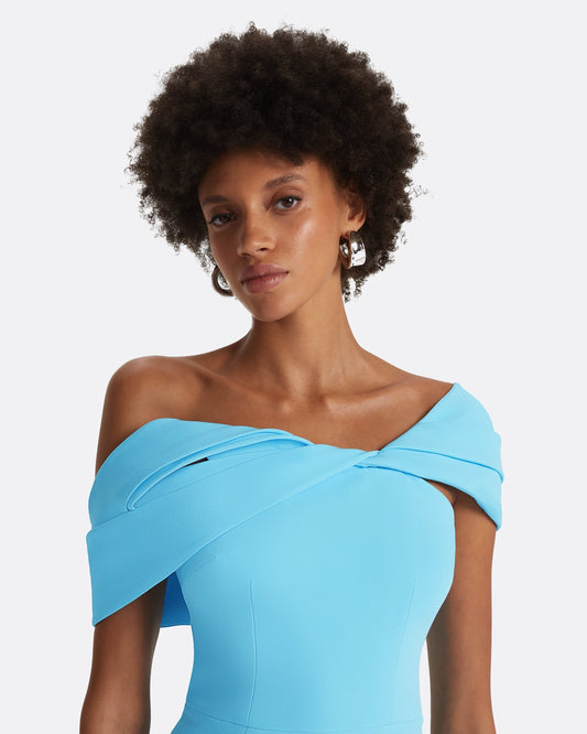 Rossa Topaz Long Dress