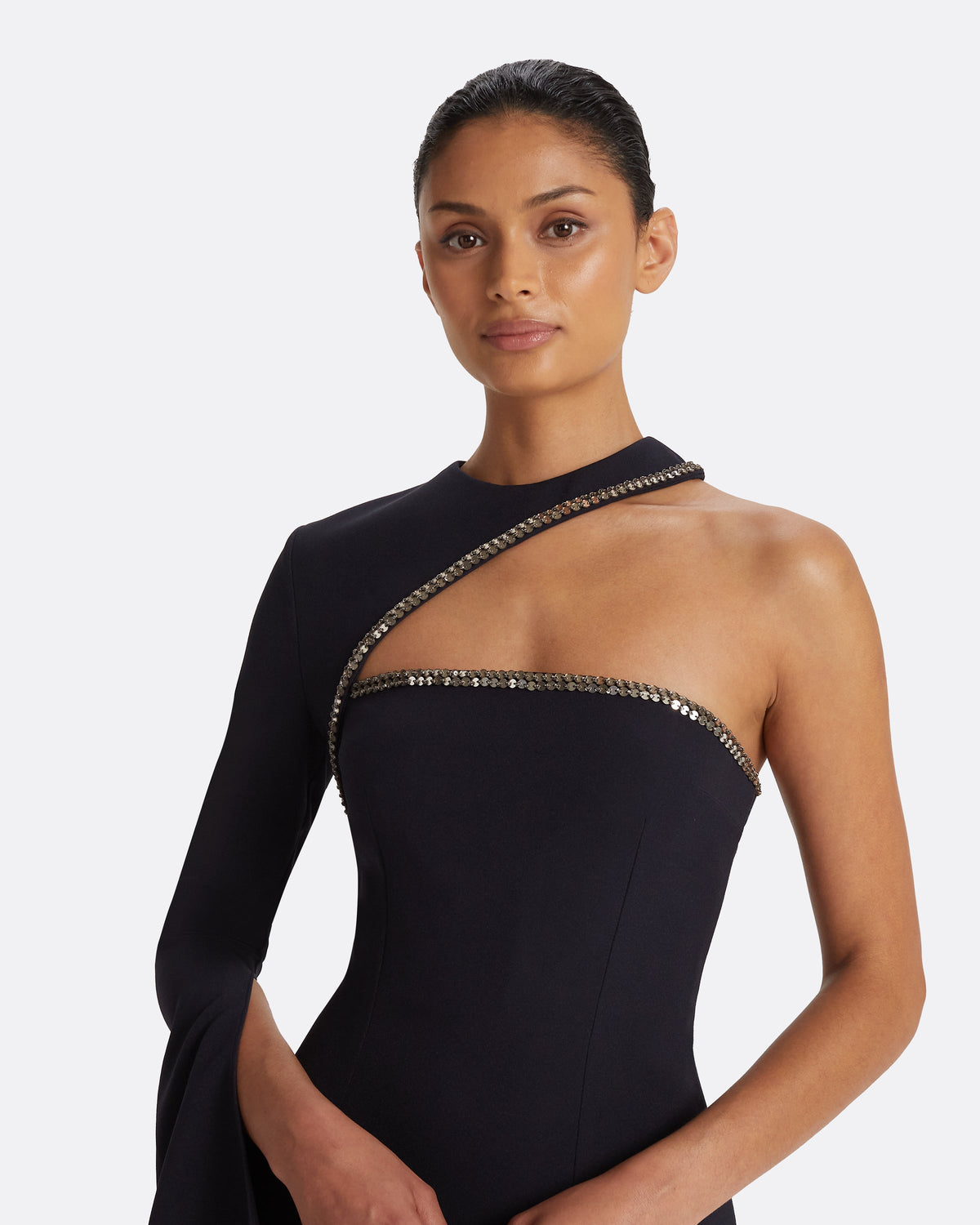 Raha Midnight Navy Long Dress