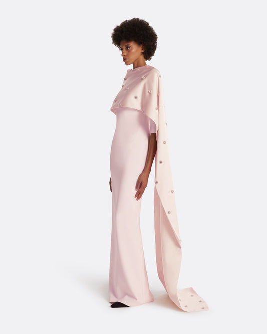 Cosette Barely Pink Long Dress