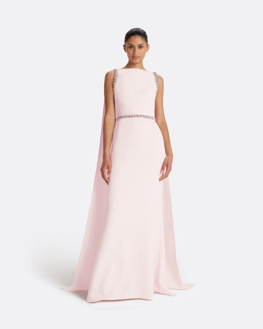 Ginevra Barely Pink Long Dress