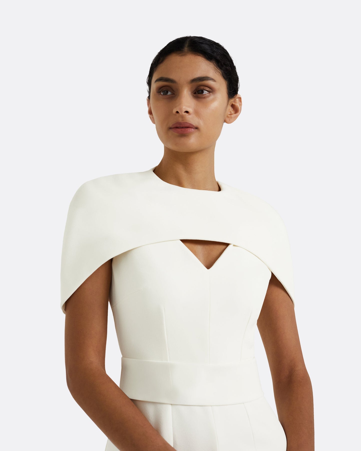 Rosa Ivory Midi Dress