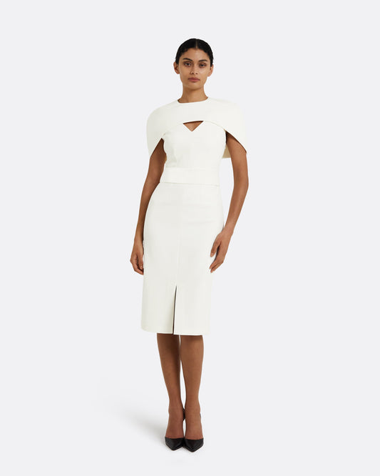 Rosa Ivory Midi Dress