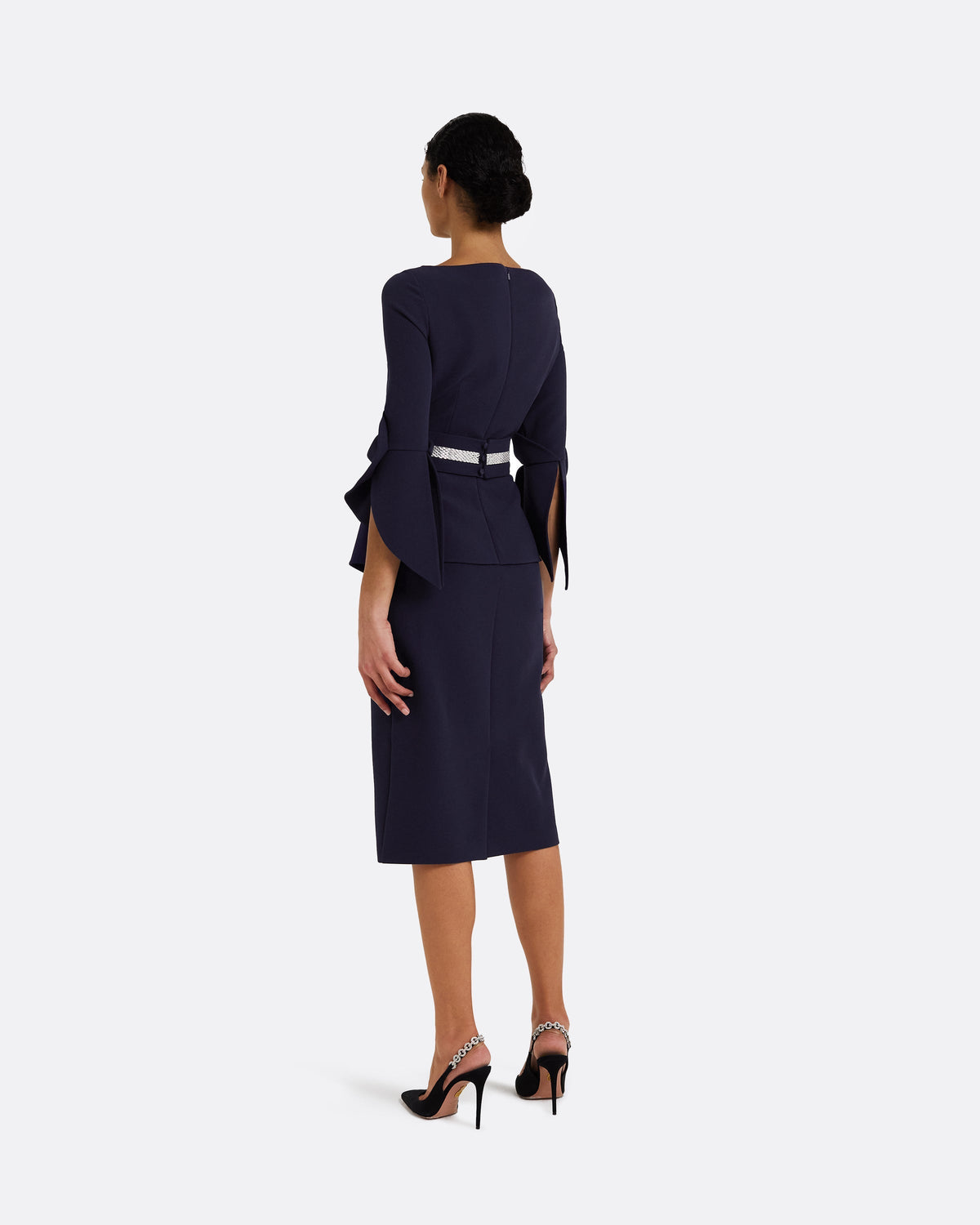 Alondra Azurite Blue Midi Dress