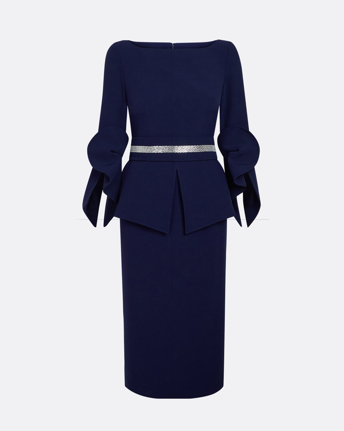 Alondra Azurite Blue Midi Dress