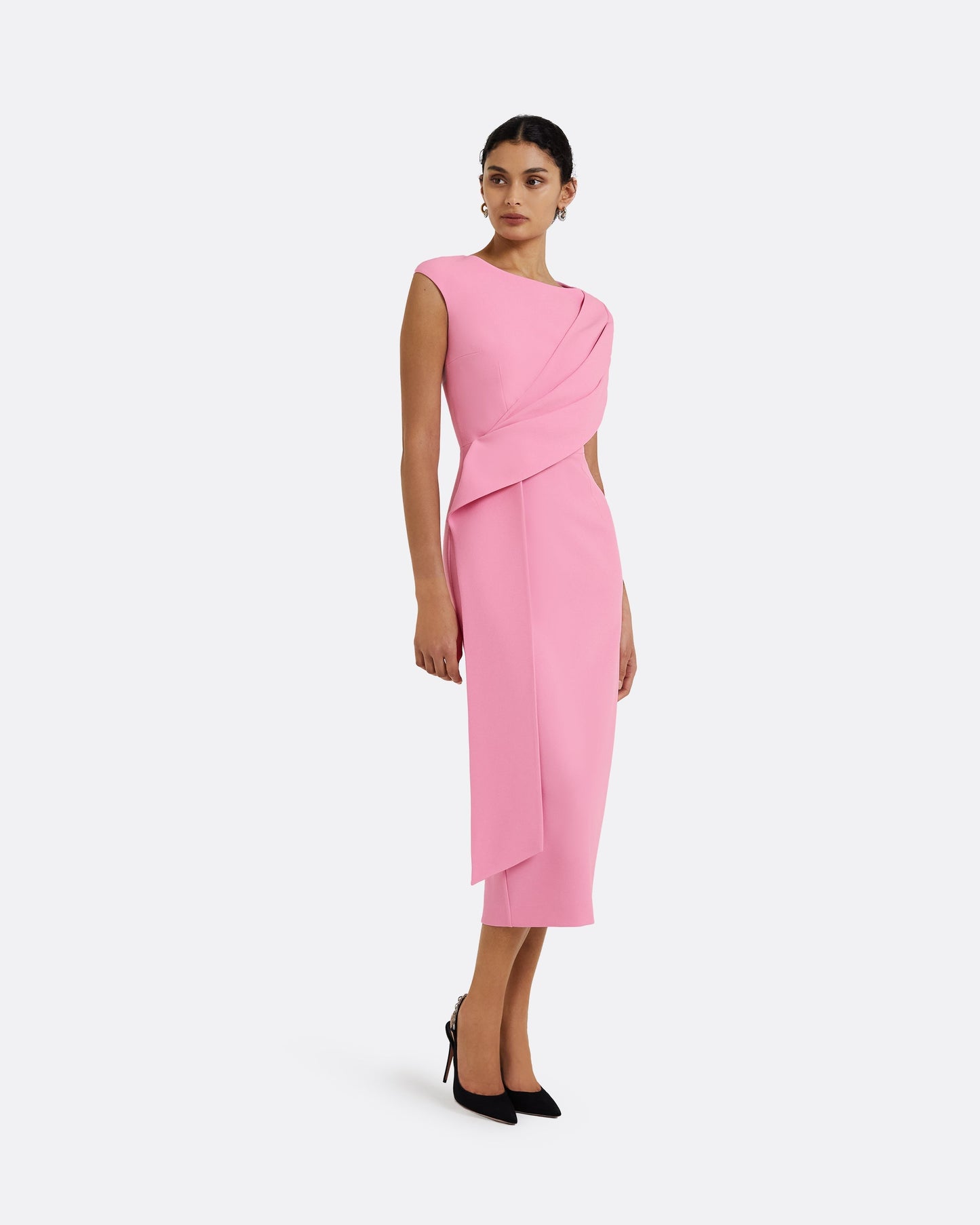 Regina Begonia Pink Midi Dress FR38 - US6
