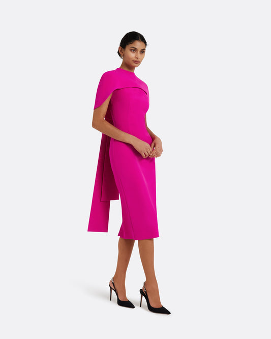 Kalika Wild Strawberry Midi Dress