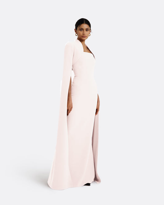 Amari Pale Pink Bolero With Soshin Dress